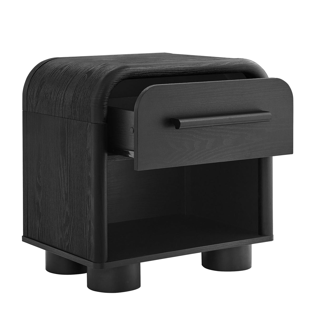 Bellamy Curved 1-Drawer Nightstand - Additional View