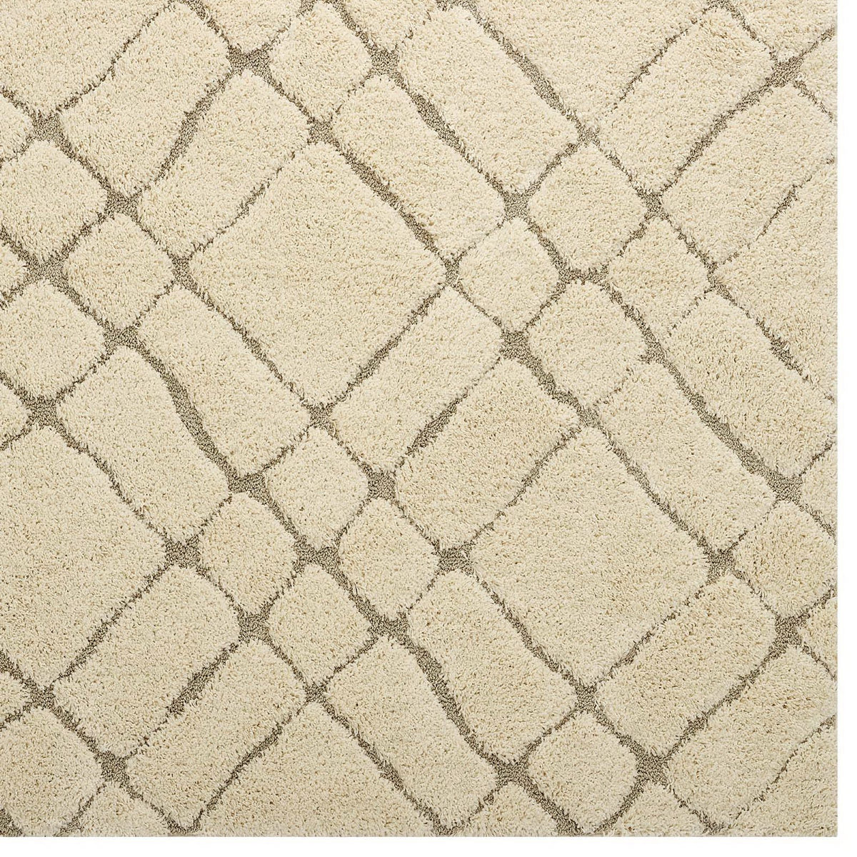 Jubilant Verona Abstract Geometric Shag 5x8 Area Rug - Additional View